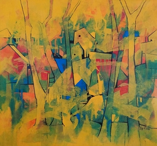 Paintings And Sculptures by Artists from Gujrat and Invited Artists of Maharashtra in Jehangir