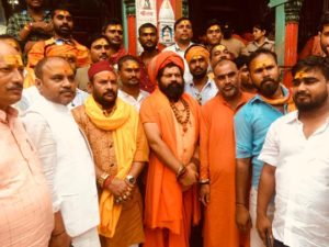Ravindra K Dwivedi  the national president of Vishwa Hindu Seva Sangh  Appeals for the protection of Hindus from Ayodhya the city of Ram