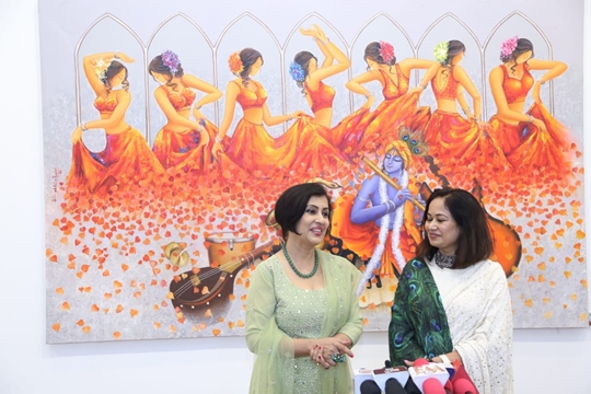 Artist Rakhii S Baid Paints Her Moods In Shades Of Blue