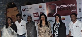 SHEHER KI LADKI – Raveena Tandon goes the Aranyak way for the Rhinos with the Anvayins Kaziranga Ultra Run