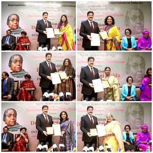 7th Dr Sarojini Naidu International Awards Honor One Hundred Outstanding Women at Marwah Studios