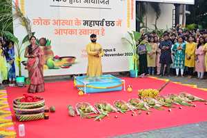 KIIT में मनाई गई छठ पूजा