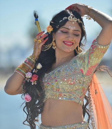 Actress Sanya Thakur Turns Radha Rani At Cannes Red Carpet 2026, Represents Sanatan Culture Globally