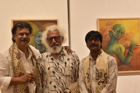 “UTSRIJI” A Group Show Of Paintings By 10 Contemporary Renowned Artists At Jehangir Art Gallery